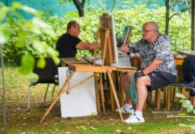 На садибі Михайла Грушевського відбувся пленер львівських художників